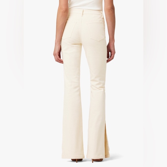 Joe’s Jeans The Frankie Bootcut Mid-Rise Courdroy Slit Hem Double Cream 29 NWT - Picture 3 of 13